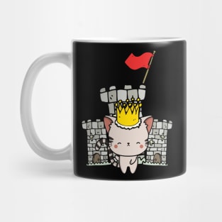 Funny tabby cat is the king of the castle Mug